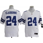 Size 60 4XL-Morris Claiborne Dallas Cowboys #24 White Stitched Nike Elite NFL Jerseys