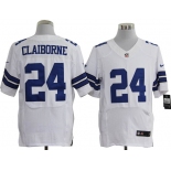 Size 60 4XL-Morris Claiborne Dallas Cowboys #24 White Stitched Nike Elite NFL Jerseys