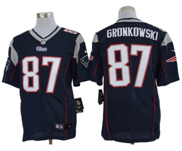 Size 60 4XL-Rob Gronkowski New England Patriots #87 Blue Stitched Nike Elite NFL Jerseys