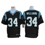 Size 60 4XL-DeAngelo Williams Carolina Panthers #34 Black Stitched Nike Elite NFL Jerseys