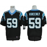 Size 60 4XL-Luke Kuechly Carolina Panthers #59 Black Stitched Nike Elite NFL Jerseys