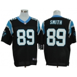 Size 60 4XL-Steve Smith Carolina Panthers #89 Black Stitched Nike Elite NFL Jerseys