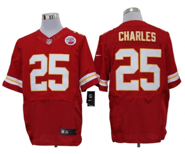 Size 60 4XL-Jamaal Charles Kansas City Chiefs #25 Red Stitched Nike Elite NFL Jerseys