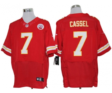 Size 60 4XL-Matt Cassel Kansas City Chiefs #7 Red Stitched Nike Elite NFL Jerseys