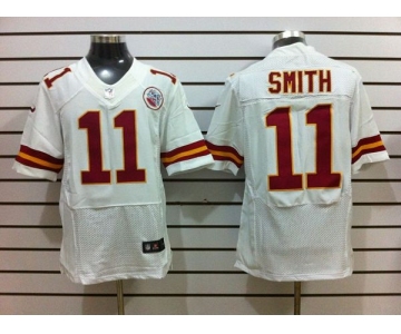 Size 60 4XL-Smith Kansas City Chiefs #11 White Stitched Nike Elite NFL Jerseys