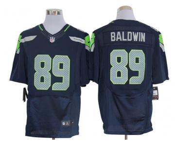 Size 60 4XL-Doug Baldwin Seattle Seahawks #89 Pacific Blue Stitched Nike Elite NFL Jerseys