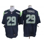 Size 60 4XL-Earl Thomas Seattle Seahawks #29 Pacific Blue Nike Elite NFL Jerseys