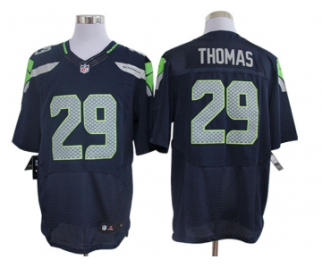 Size 60 4XL-Earl Thomas Seattle Seahawks #29 Pacific Blue Nike Elite NFL Jerseys