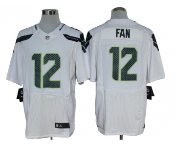 Size 60 4XL-Fan Seattle Seahawks #12 White Nike Elite NFL Jerseys