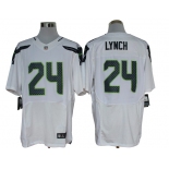 Size 60 4XL-Marshawn Lynch Seattle Seahawks #24 White Stitched Nike Elite NFL Jerseys