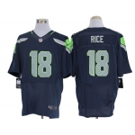 Size 60 4XL-Sidney Rice Seattle Seahawks #18 Pacific Blue Nike Elite NFL Jerseys