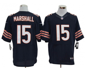 Size 60 4XL-Brandon Marshall Chicago Bears #15 Blue Stitched Nike Elite NFL Jerseys