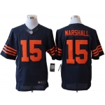 Size 60 4XL-Brandon Marshall Chicago Bears #15 Blue&Orange Stitched Nike Elite NFL Jerseys