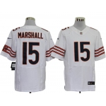 Size 60 4XL-Brandon Marshall Chicago Bears #15 White Stitched Nike Elite NFL Jerseys