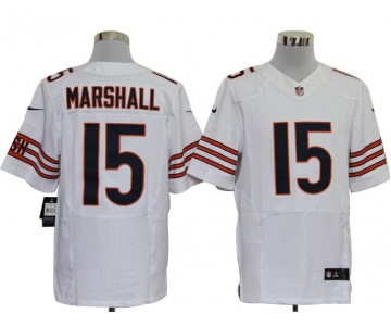 Size 60 4XL-Brandon Marshall Chicago Bears #15 White Stitched Nike Elite NFL Jerseys