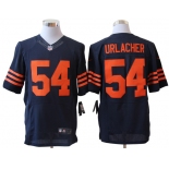 Size 60 4XL-Brian Urlacher Chicago Bears #54 Blue&Orange Stitched Nike Elite NFL Jerseys