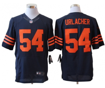 Size 60 4XL-Brian Urlacher Chicago Bears #54 Blue&Orange Stitched Nike Elite NFL Jerseys