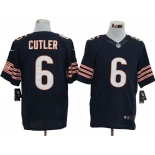 Size 60 4XL-Jay Cutler Chicago Bears #6 Blue Stitched Nike Elite NFL Jerseys