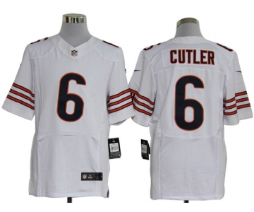 Size 60 4XL-Jay Cutler Chicago Bears #6 White Stitched Nike Elite NFL Jerseys