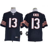 Size 60 4XL-Johnny Knox Chicago Bears #13 Blue Stitched Nike Elite NFL Jerseys