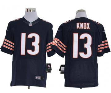 Size 60 4XL-Johnny Knox Chicago Bears #13 Blue Stitched Nike Elite NFL Jerseys