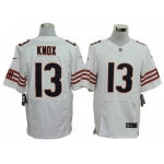 Size 60 4XL-Johnny Knox Chicago Bears #13 White Stitched Nike Elite NFL Jerseys