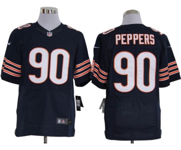 Size 60 4XL-Julius Peppers Chicago Bears #90 Blue Stitched Nike Elite NFL Jerseys