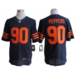 Size 60 4XL-Julius Peppers Chicago Bears #90 Blue&Yellow Stitched Nike Elite NFL Jerseys