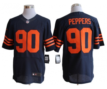 Size 60 4XL-Julius Peppers Chicago Bears #90 Blue&Yellow Stitched Nike Elite NFL Jerseys