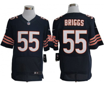 Size 60 4XL-Lance Briggs Chicago Bears #55 Blue Stitched Nike Elite NFL Jerseys