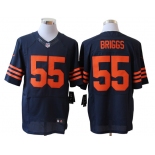 Size 60 4XL-Lance Briggs Chicago Bears #55 Blue&Yellow Stitched Nike Elite NFL Jerseys