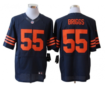 Size 60 4XL-Lance Briggs Chicago Bears #55 Blue&Yellow Stitched Nike Elite NFL Jerseys