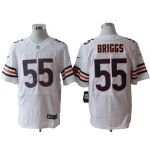 Size 60 4XL-Lance Briggs Chicago Bears #55 White Stitched Nike Elite NFL Jerseys