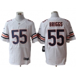 Size 60 4XL-Lance Briggs Chicago Bears #55 White Stitched Nike Elite NFL Jerseys