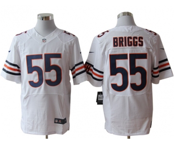 Size 60 4XL-Lance Briggs Chicago Bears #55 White Stitched Nike Elite NFL Jerseys