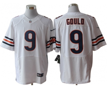 Size 60 4XL-Robbie Gould Chicago Bears #9 White Stitched Nike Elite NFL Jerseys