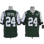 Size 60 4XL-Darrelle Revis New York Jets #24 Green Stitched Nike Elite NFL Jerseys