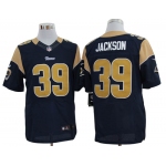 Size 60 4XL-Steven Jackson St. Louis Rams #39 Blue Stitched Nike Elite NFL Jerseys