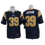 Size 60 4XL-Steven Jackson St. Louis Rams #39 Blue Stitched Nike Elite NFL Jerseys