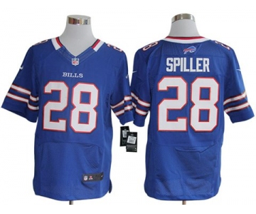 Size 60 4XL-C.J. Spiller Buffalo Bills #28 Royal Blue Stitched Nike Elite NFL Jerseys