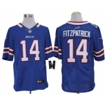 Size 60 4XL-Ryan Fitzpatrick Buffalo Bills #14 Royal Blue Stitched Nike Elite NFL Jerseys