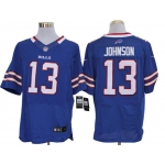 Size 60 4XL-Steve Johnson Buffalo Bills #13 Royal Blue Stitched Nike Elite NFL Jerseys