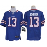 Size 60 4XL-Steve Johnson Buffalo Bills #13 Royal Blue Stitched Nike Elite NFL Jerseys