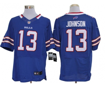 Size 60 4XL-Steve Johnson Buffalo Bills #13 Royal Blue Stitched Nike Elite NFL Jerseys