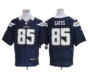 Size 60 4XL-Antonio Gates San Diego Chargers #85 Dark Blue Stitched Nike Elite NFL Jerseys