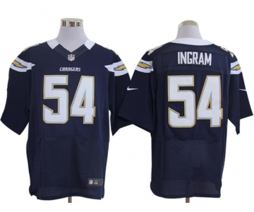 Size 60 4XL-Melvin Ingram San Diego Chargers #54 Dark Blue Stitched Nike Elite NFL Jerseys