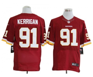 Size 60 4XL-Ryan Kerrigan Washington Redskins #91 Red Stitched Nike Elite NFL Jerseys