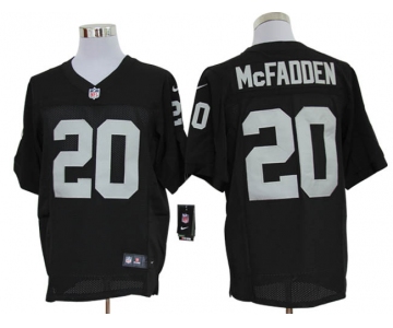 Size 60 4XL-Darren McFadden Oakland Raiders #20 Black Stitched Nike Elite NFL Jerseys