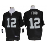 Size 60 4XL-Jacoby Ford Oakland Raiders #12 Black Stitched Nike Elite NFL Jerseys