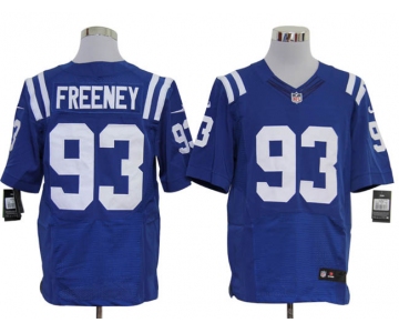 Size 60 4XL-Dwight Freeney Indianapolis Colts #93 Blue Stitched Nike Elite NFL Jerseys